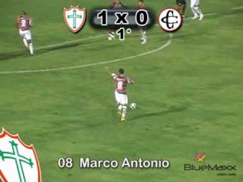 Brasileirao 2009 Portuguesa X Campinense Primeiro Gol da Portuguesa