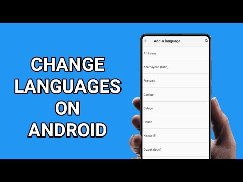 how to change languages on Android devices