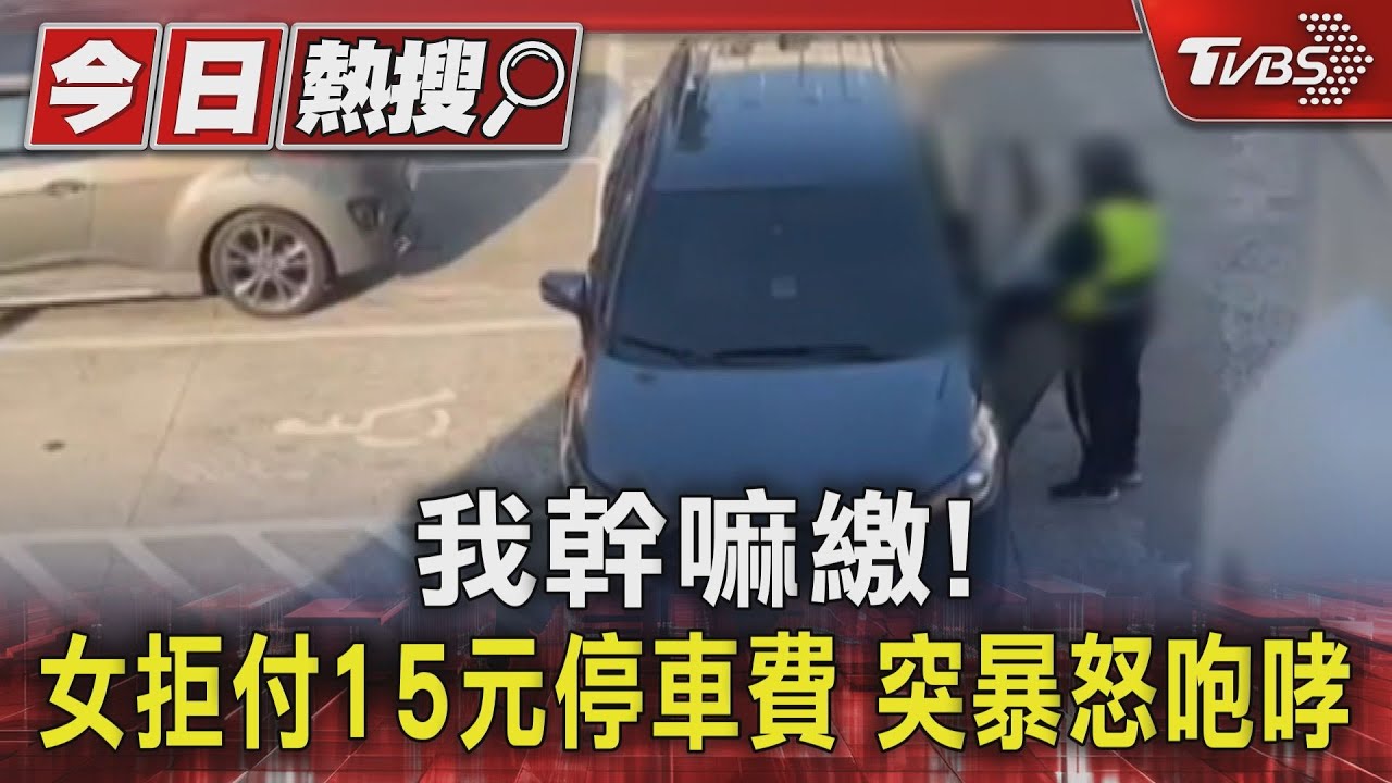 我幹嘛繳!女拒付15元停車費 突暴怒咆哮