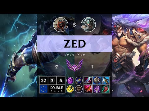 Zed Mid vs Tryndamere - EUW Master Patch 14.12