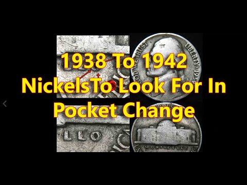 RARE 1938 to 1942 Jefferson Nickel Varieties You Can Find In Pocket Change Doubled Dies RPMS Variety