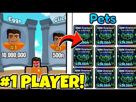 I Became the #1 BEST PLAYER in Tap Simulator UPDATE... (Roblox)