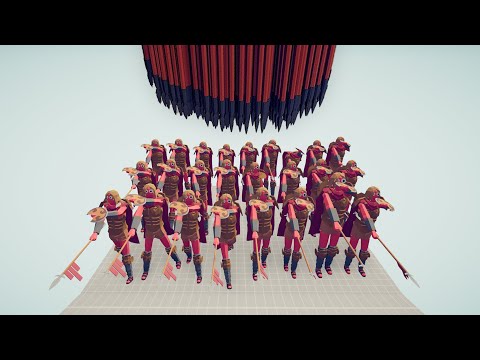 Giant Size ACHILLES Army vs Every God | Tabs Simulator