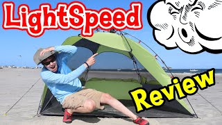 Lightspeed Outdoors Sun Shelter Review (Beach Tent Wind Test)