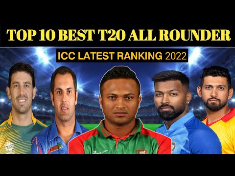 ICC T20 All Rounder Ranking|top 10 best All Rounder Players|Latest Ranking|shakib al Hasan|2022