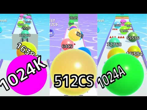 [ New High Score 512CS ] Ball Run 2048 INFINITY MODE vs Ball Run Infinity vs Ball Run 2048