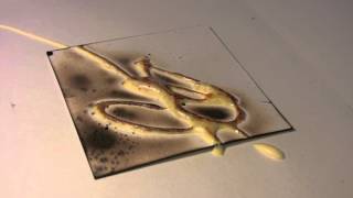 Encaustic Technique 17 Drawing and Burning with Wood Glue