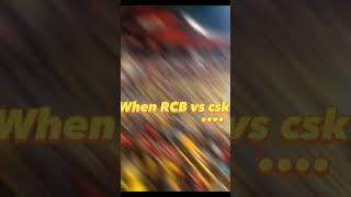 RCB vs csk status 😍💖 chinnaswamy stadium cskvsrcb #csk #rcb #msdhoni #viratkohli #viral #cricket