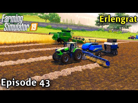 FS19 Timelapse - Alpine DLC Erlengrat Ep 43 QUADRO PRO BALER PACK IS BACK THANKS BLACKSHEEP MODDING