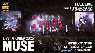 Download lagu [20250927] MUSE | 뮤즈 내한 공연 | Full Live Fancam | 4k60p HDR HQ Stereo | Muse Live In Korea 2025 mp3