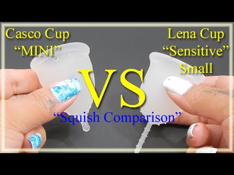 Casco MINI vs Lena Sensitive Sm "Squish" - Menstrual Cups