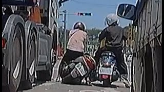 【車禍影片】阿姨差點就沒了...（2024.07.18 新竹縣竹北市中華路