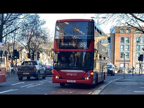 Full Route Visual | London Bus Route 85 Kingston - Putney Bridge | SP40183