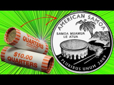 I OPENED 5 ROLLS OF QUARTERS FROM THE BANK: HERE'S WHAT I FOUND | COIN ROLL HUNTING QUARTERS