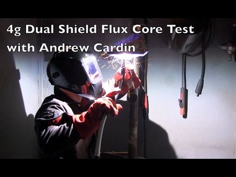 4g Überkopfschweißen Doppelschutz-Fülldrahtkernprüfung