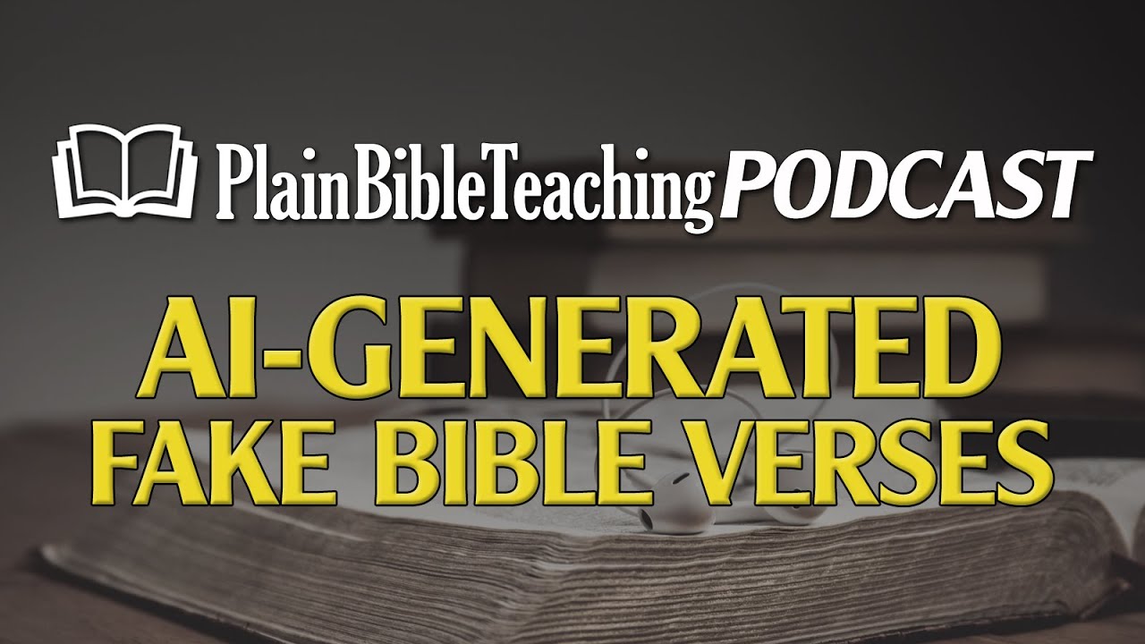 AI-Generated Fake Bible Verses  | Plain Bible Teaching Podcast (10.05.23)