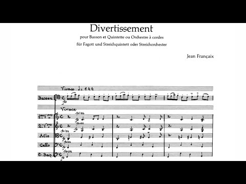 Jean Françaix: Bassoon Divertissement (1942)
