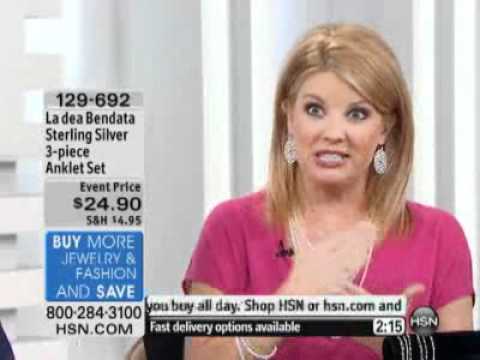 La Dea Bendata Sterling Silver 3 Pieces Anklet Set Made in Italy by Karizia Video.flv