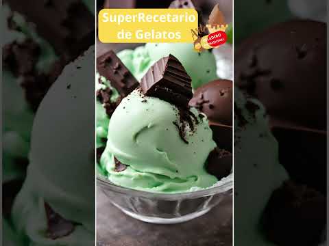 SUPERRECETARIO GELATO ARTESANAL: Menta con Chispas de Chocolate Negro