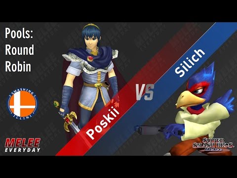 House of Paign 12 - Poskii (Marth) vs. Silich (Falco) - SSBM - Pools, RR
