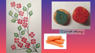 Download lagu Seni grafis cetak tinggi/ Stempel wortel/ Vegetable block painting @Bundalena520 mp3