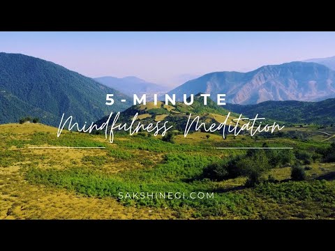 5-min GUIDED Mindfulness Meditation | SoulfulSteps with Sakshi Negi