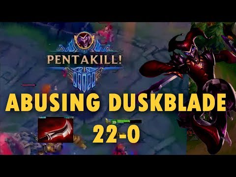 How to ACTUALLY ABUSE DUSKBLADE on Shaco - PENTAKILL 22-0 in Diamond @foxdropLoL