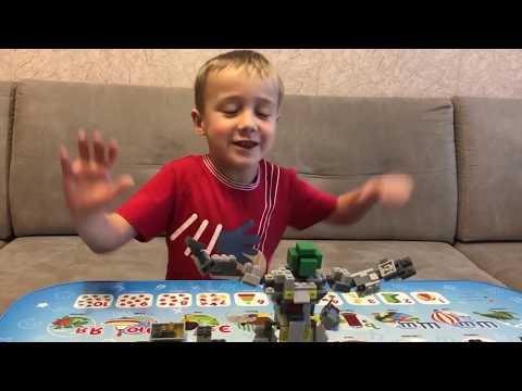 МАЙНКРАФТ - MY WORLD сборка конструктора. чубрики, золото, прикольный монстр как дерево. Аналог лего