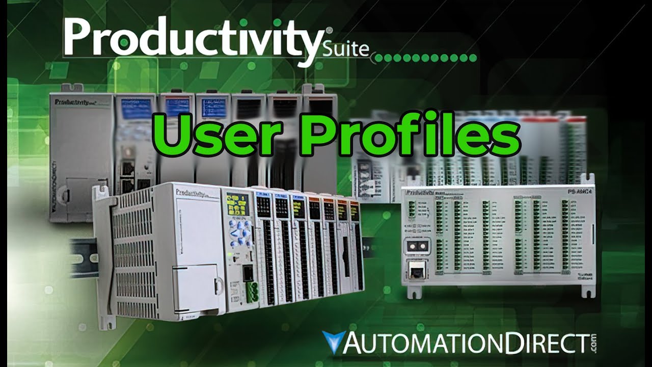 Productivity Suite User Profiles from AutomationDirect