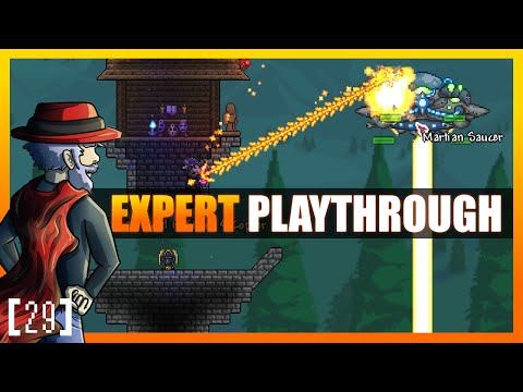 EXPERT MARTIAN EVENT! Terraria 1.3 Let's Play - Expert Mode Playthrough! [29] PC Gameplay