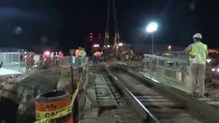 preview picture of video 'CP track 1 diamond for old Weston Sub being remove after 131 years'