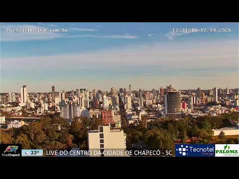 Live do centro da cidade de Chapecó - SC - câmera ao vivo #chapeco #chapecoaovivo