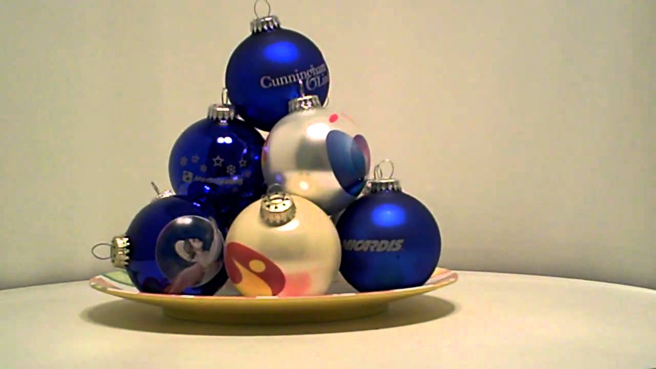 Zintuig relatiegeschenken, kerstbal bedrukken 8cm