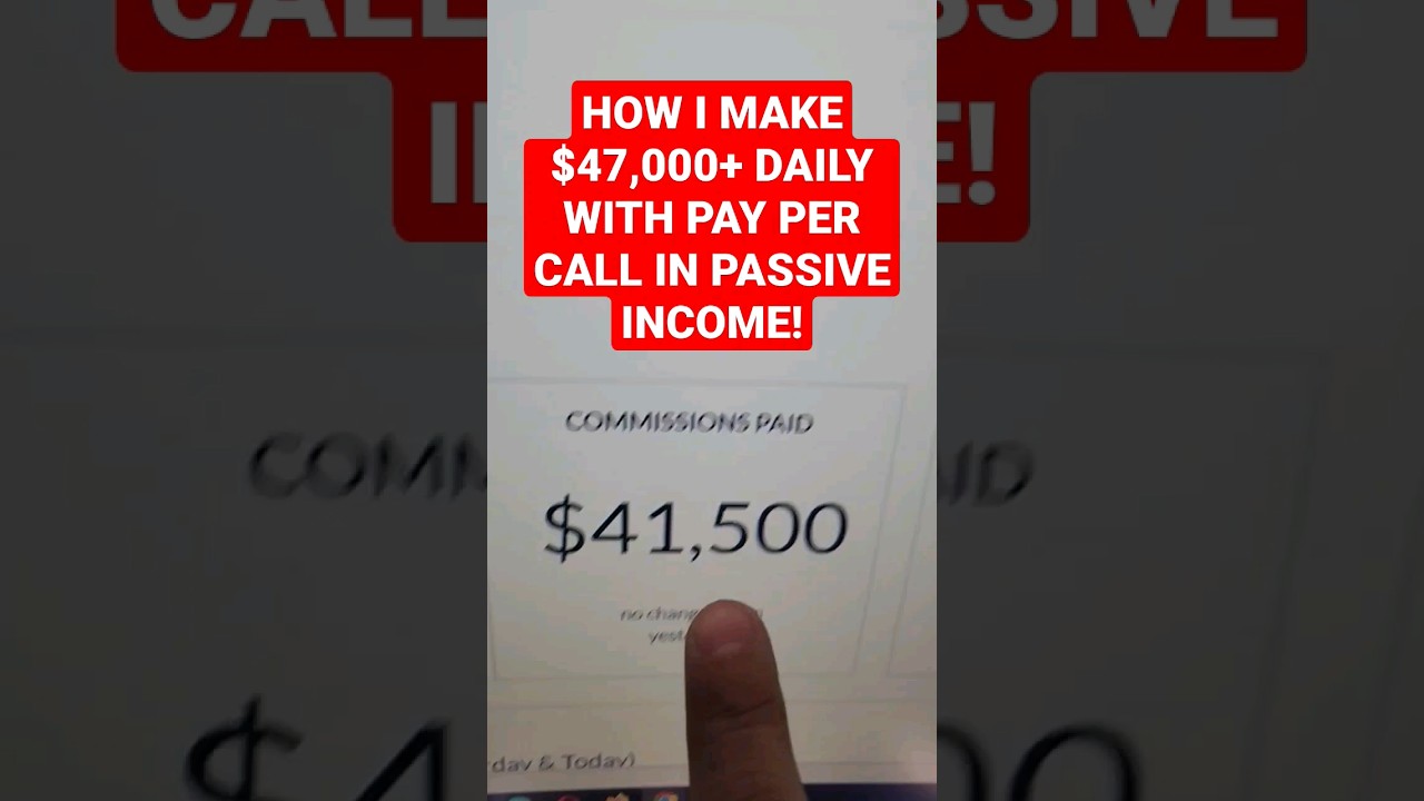 How I Make $47,000+ Daily With Pay Per Call Affiliate Marketing In Passive Income! FREE Course!