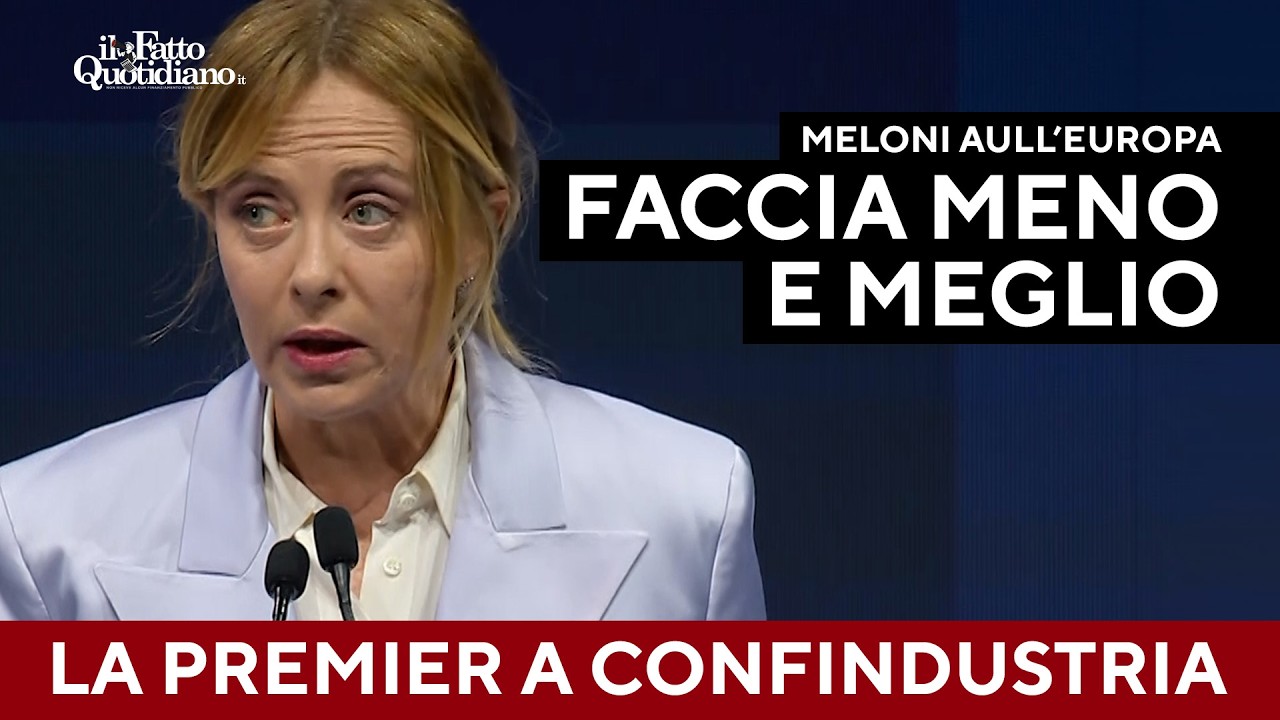 Meloni: "Europa gigante burocratico, miope quando deve prendere posizione"