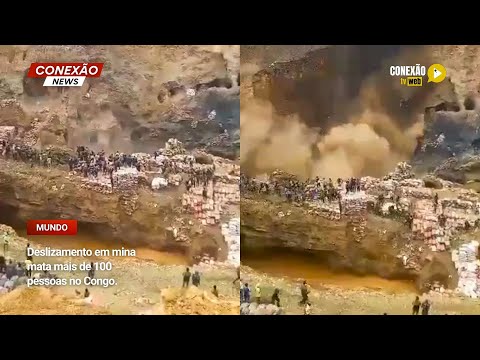 Vídeo: Deslizamento em mina mata mais de 100 pessoas no Congo.