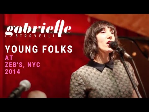Gabrielle Stravelli sings Young Folks at Zeb's, NYC
