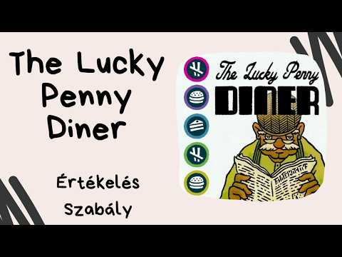 Tömj tele éhes amerikaiakat! The Lucky Penny Diner társasjáték játékbemutató és szabályismertető - Társasozz Okosan!