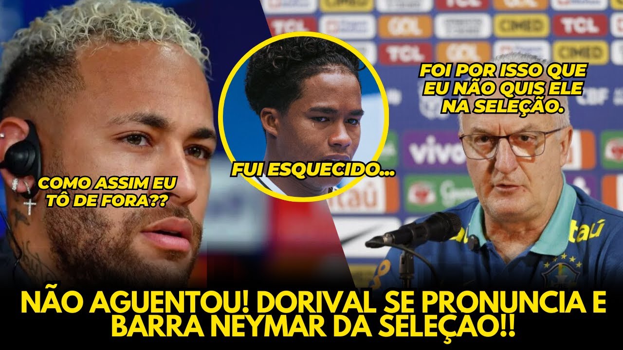 😮EITA! DORIVAL CRITICA BOLA DE OURO E NEYMAR FICA FORA DA SELEÇÃO! VEJA O MOTIVO!