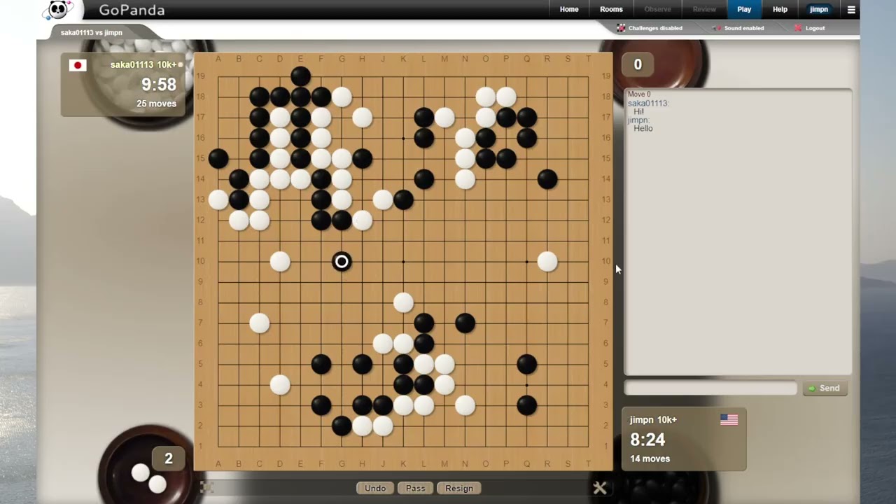 Back to Pandanet game 4