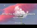 Agnetha Fältskog When You Really Loved Someone Lyrics