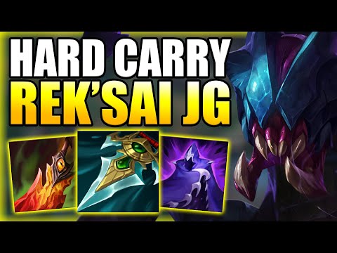 HOW TO PLAY REK'SAI JUNGLE & HARD CARRY IN DIAMOND ELO! Best Build/Runes S+ Guide League of Legends