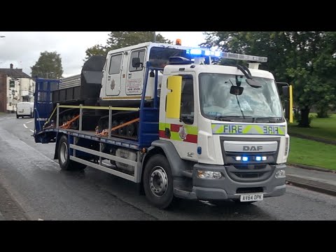*NEW* Hagglund Off Road Firefighting Vehicle Responding - Greater Manchester Fire And Rescue Service