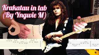 Download lagu Yngwie Malmsteen, Krakatau backing track and tabs /Guitar tabs by Kimsmusic mp3