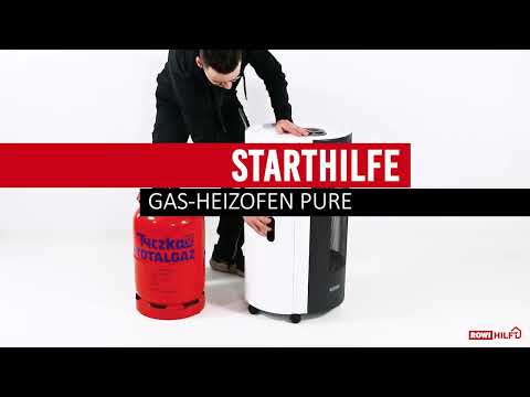 Starthilfe des Gasheizofens "Pure" aus dem Hause ROWI