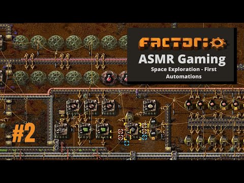 ASMR Factorio Space Exploration Gameplay where we extend our initial base - Whispered