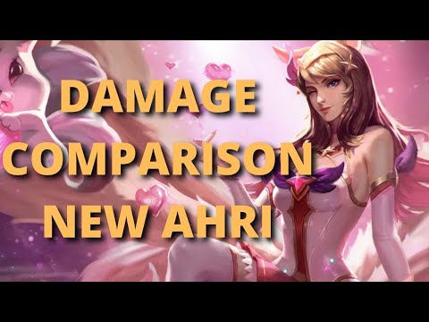 REWORKED AHRI VS OLD AHRI DAMAGE COMPARISON