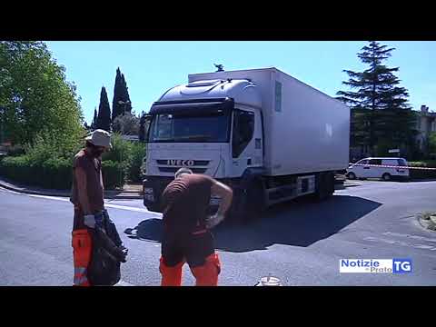 2017-08-18 POGGIO A CAIANO - INCIDENTE STRADALE, CICLISTA IN CONDIZIONI DISPERATE