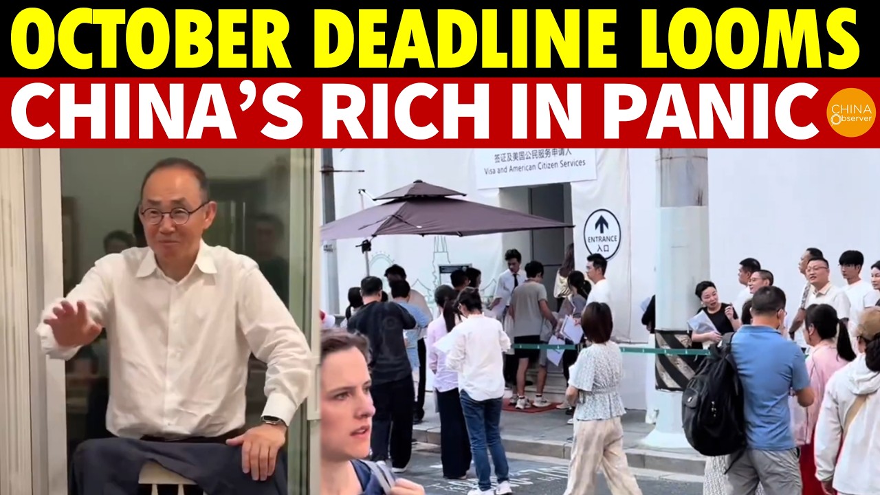 October Deadline Looms! China Tycoon’s Video Sparks Tax Panic—Rich Dump Stocks, Rush for Passports