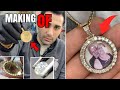 Mens Gold Necklace With Picture Pendant